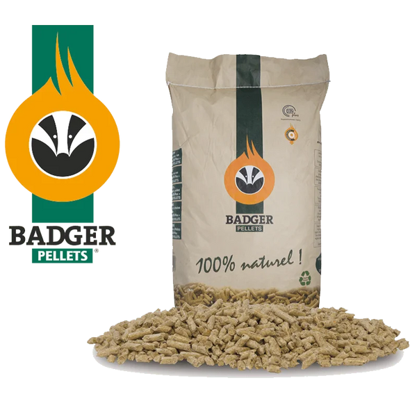 Palette de pellets BADGER 65 Sacs de 15Kg