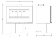 Poêle à bois – BELLEZA UNICA – 8kW