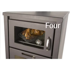 Poêle à bois avec four – BELLEZA DELUXE F – 11kW
