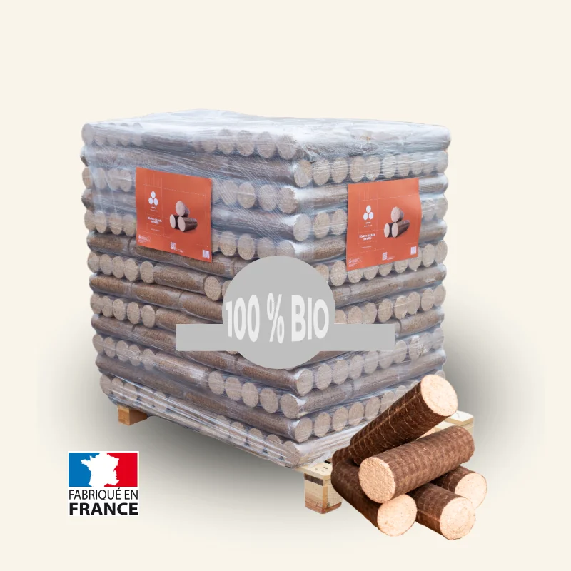 Bûches compressées confort Wooday – Palette de 96 packs