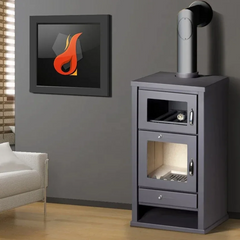 Poêle à bois avec four – BELLEZA DELUXE F – 11kW