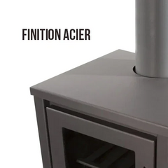 Poêle à bois avec four – BELLEZA DELUXE F – 11kW